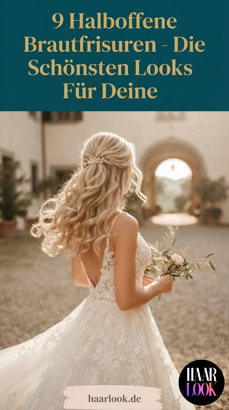 9 Halboffene Brautfrisuren - Die Schönsten Looks Für Deine