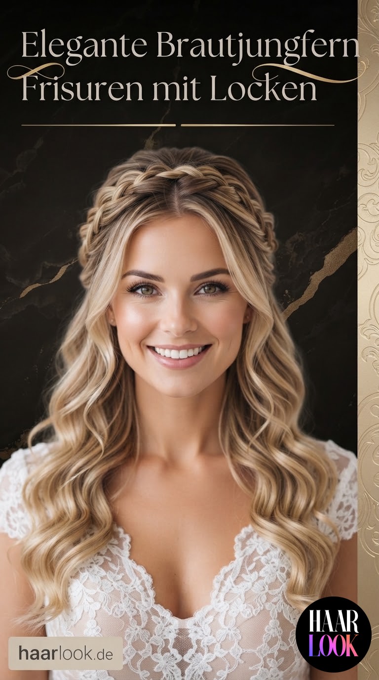 Elegante Brautjungfern Frisuren mit Locken