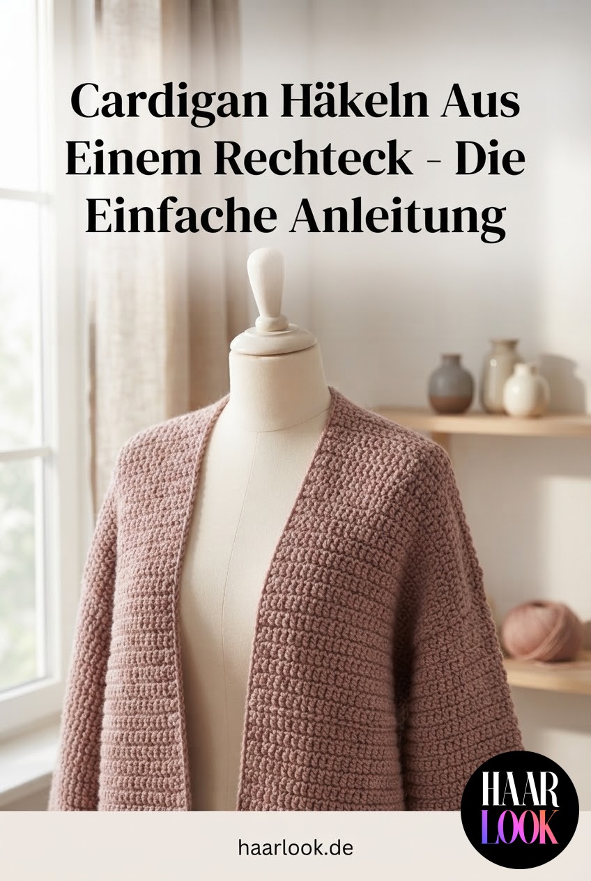 Cardigan Häkeln Aus Einem Rechteck - Die Einfache Anleitung