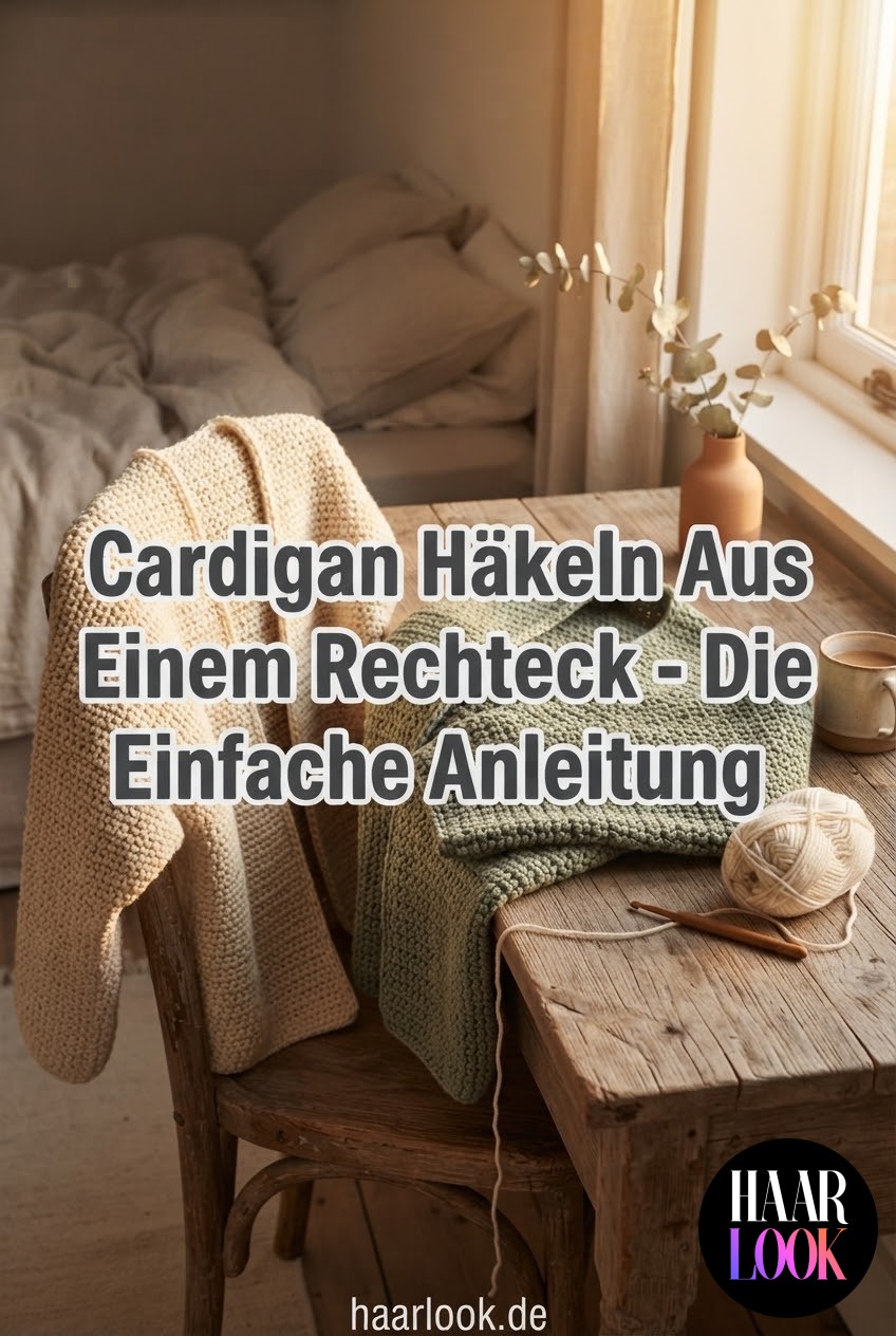 Cardigan Häkeln Aus Einem Rechteck - Die Einfache Anleitung