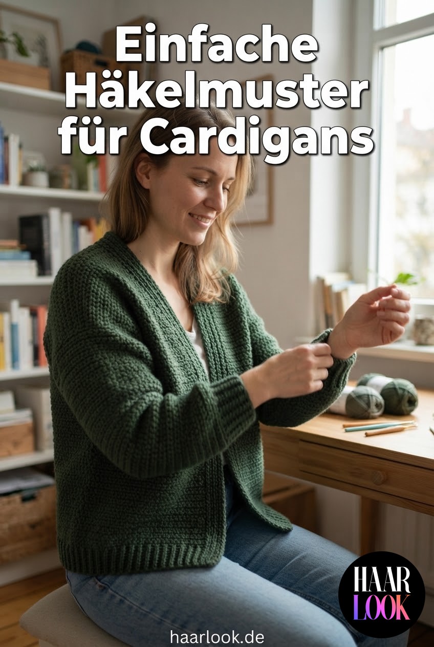 Einfache Häkelmuster für Cardigans
