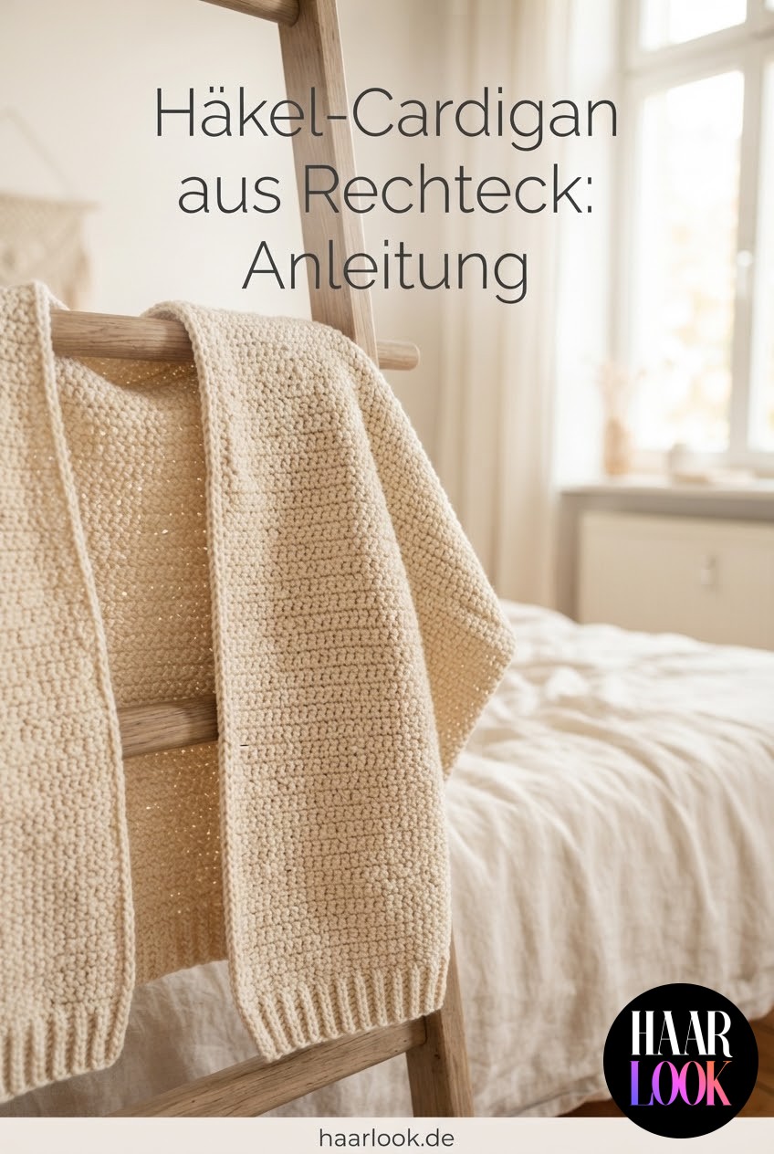 Häkel-Cardigan aus Rechteck: Anleitung
