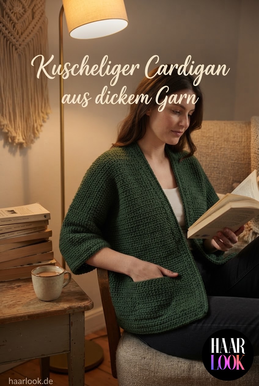 Kuscheliger Cardigan aus dickem Garn