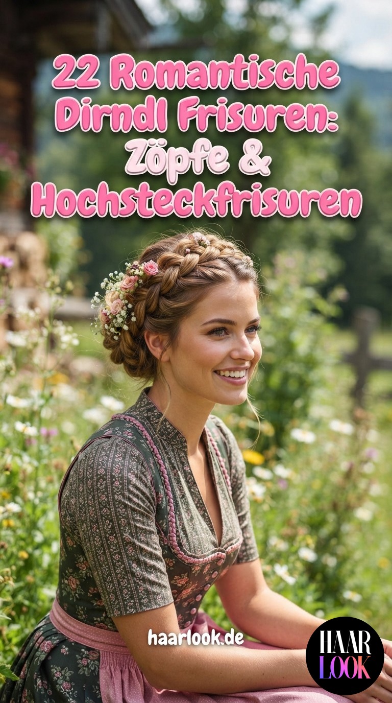 22 Romantische Dirndl Frisuren: Zöpfe & Hochsteckfrisuren
