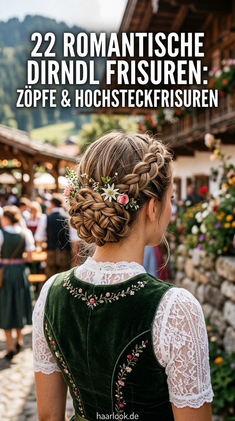 22 Romantische Dirndl Frisuren: Zöpfe & Hochsteckfrisuren