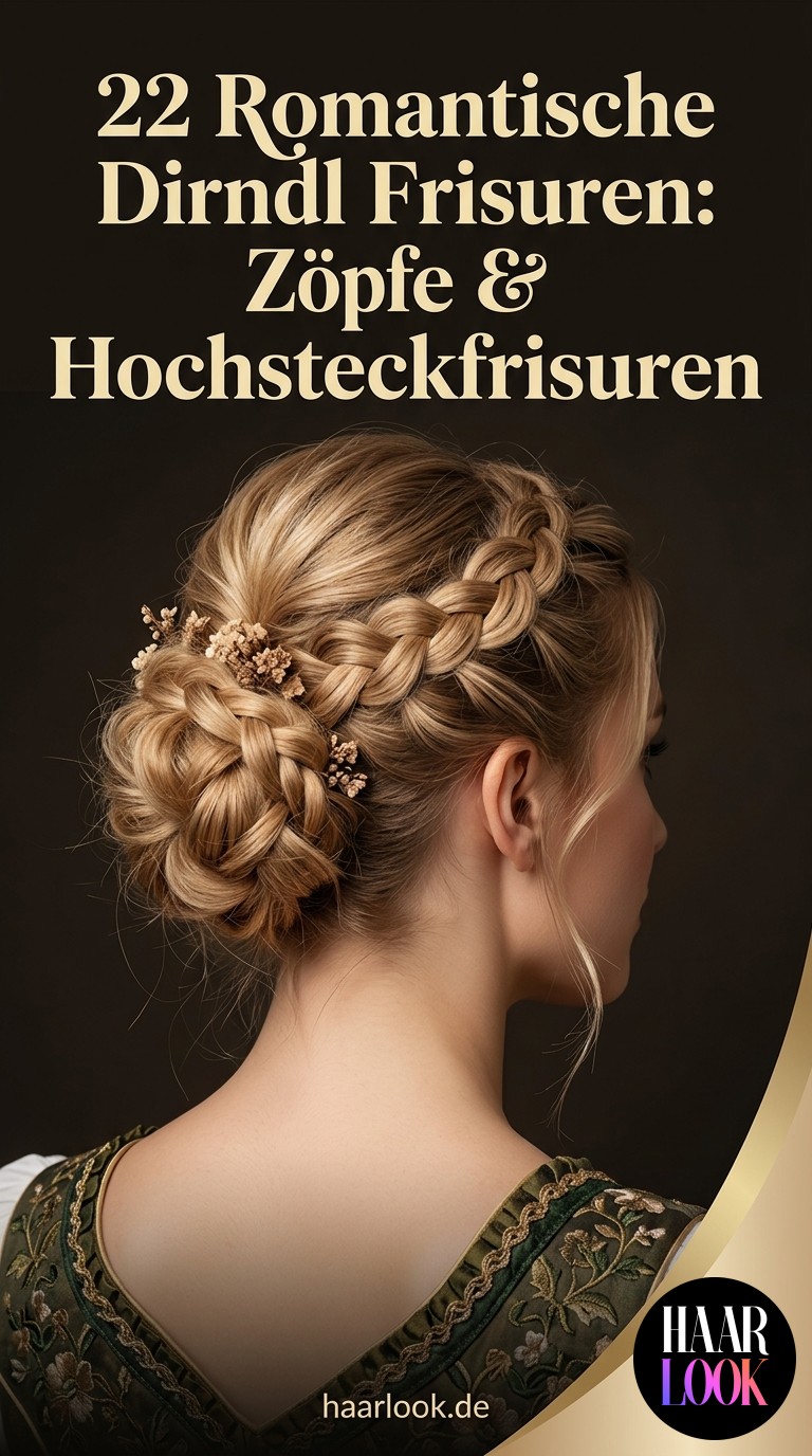22 Romantische Dirndl Frisuren: Zöpfe & Hochsteckfrisuren