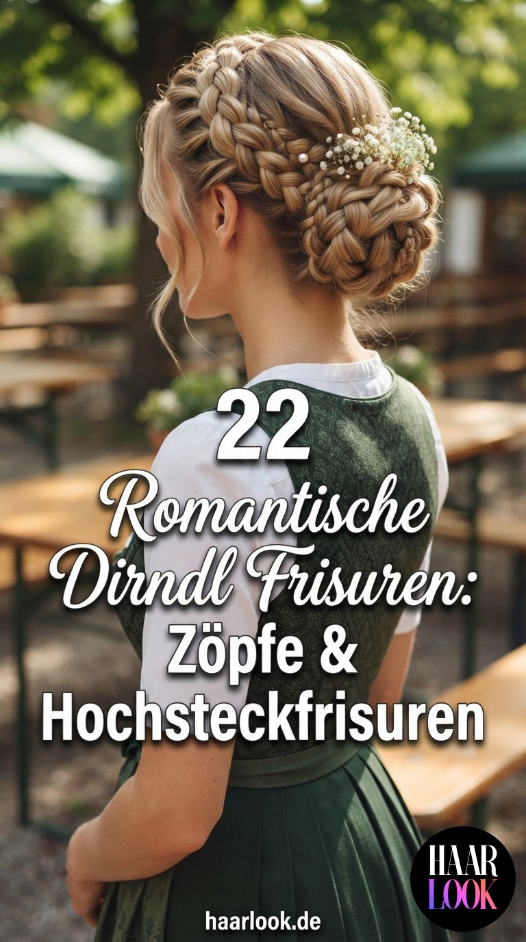 22 Romantische Dirndl Frisuren: Zöpfe & Hochsteckfrisuren