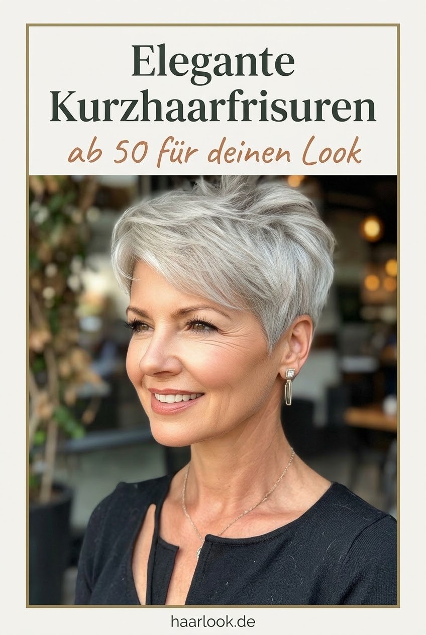 Elegante Kurzhaarfrisuren ab 50 für deinen Look