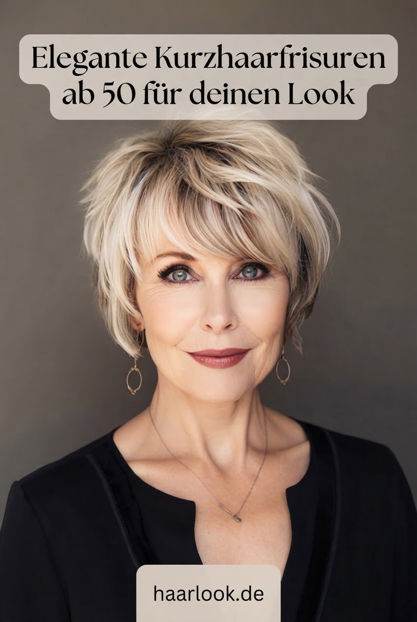 Elegante Kurzhaarfrisuren ab 50 für deinen Look