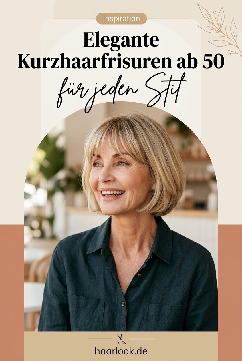 Elegante Kurzhaarfrisuren ab 50 für jeden Stil