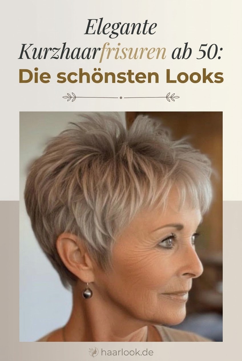 Elegante Kurzhaarfrisuren ab 50: Die schönsten Looks