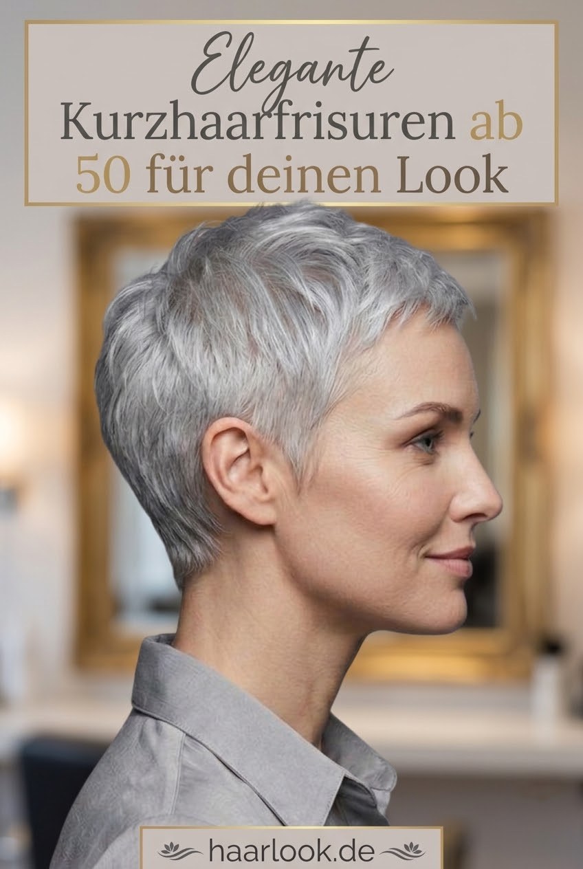 Elegante Kurzhaarfrisuren ab 50 für deinen Look