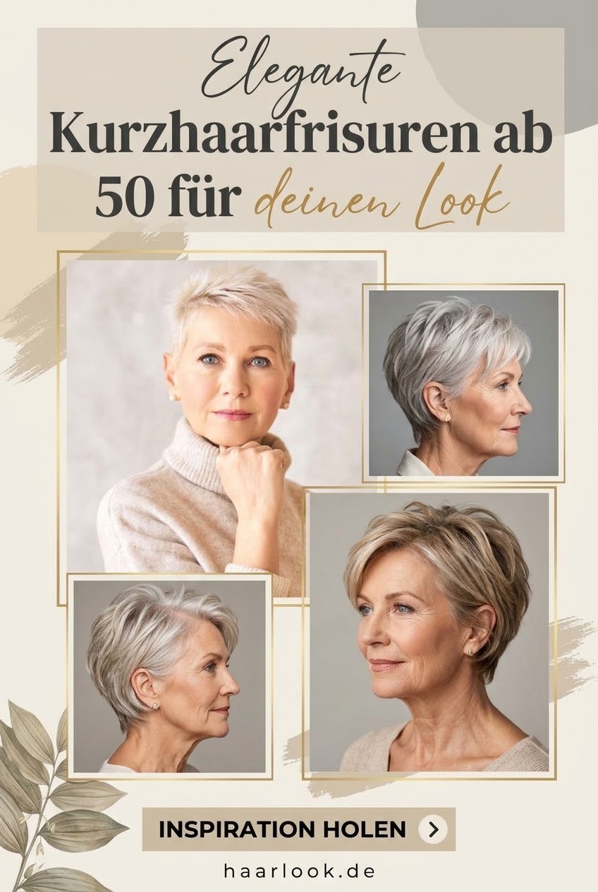 Elegante Kurzhaarfrisuren ab 50 für deinen Look