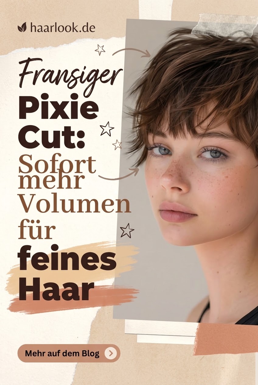Fransiger Pixie Cut: Sofort mehr Volumen für feines Haar