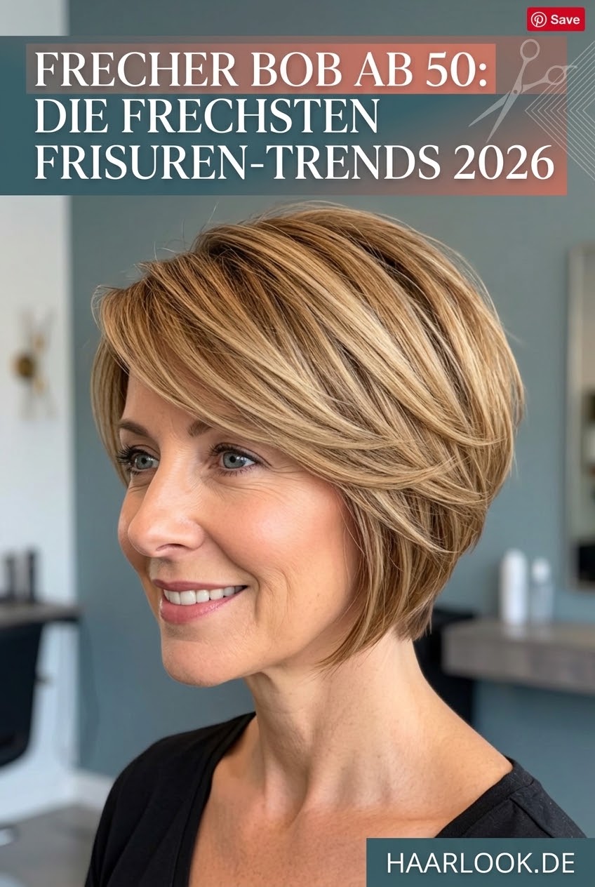 Frecher Bob ab 50: Die frechsten Frisuren-Trends 2026
