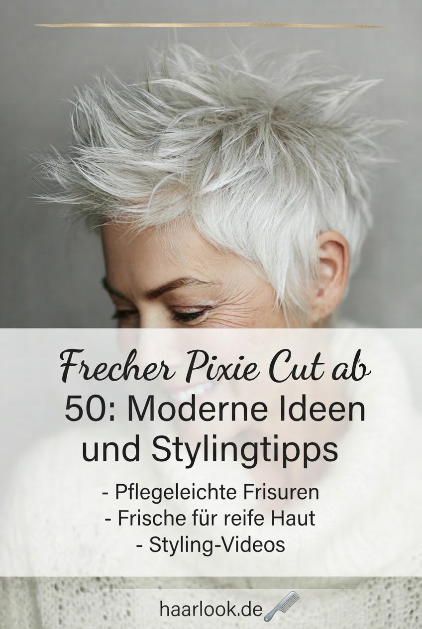 Frecher Pixie Cut ab 50: Moderne Ideen und Stylingtipps