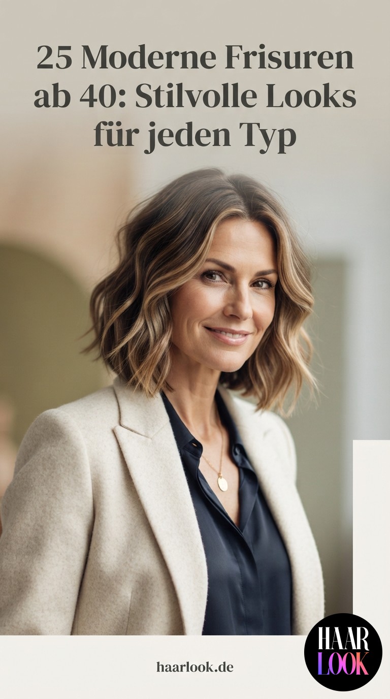25 Moderne Frisuren ab 40: Stilvolle Looks für jeden Typ