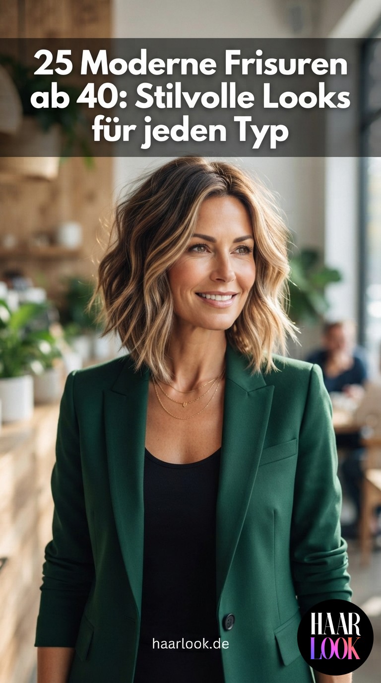 25 Moderne Frisuren ab 40: Stilvolle Looks für jeden Typ