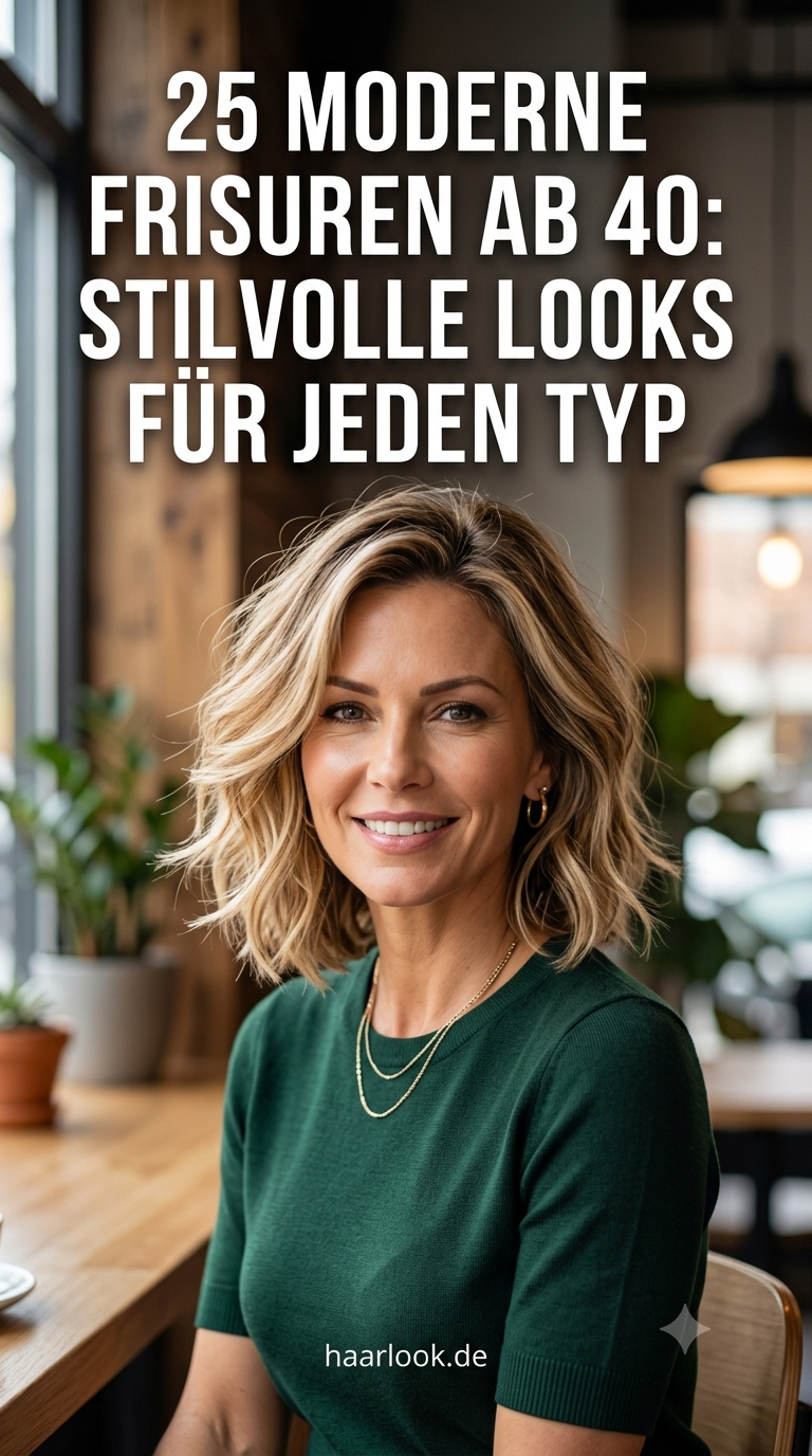 25 Moderne Frisuren ab 40: Stilvolle Looks für jeden Typ