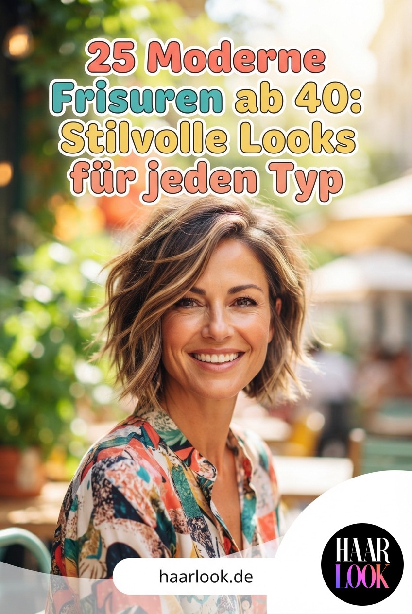 25 Moderne Frisuren ab 40: Stilvolle Looks für jeden Typ