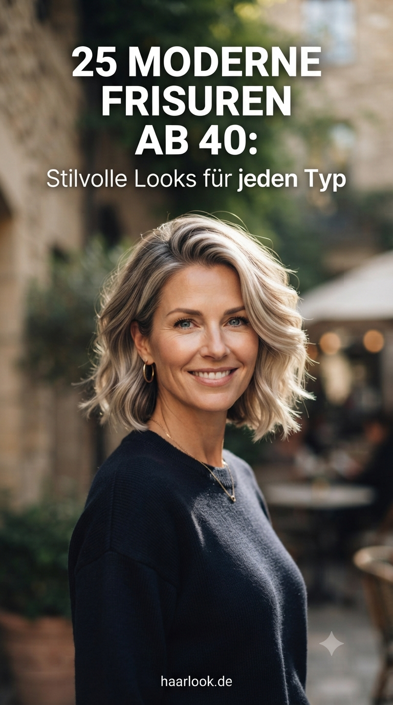 25 Moderne Frisuren ab 40: Stilvolle Looks für jeden Typ