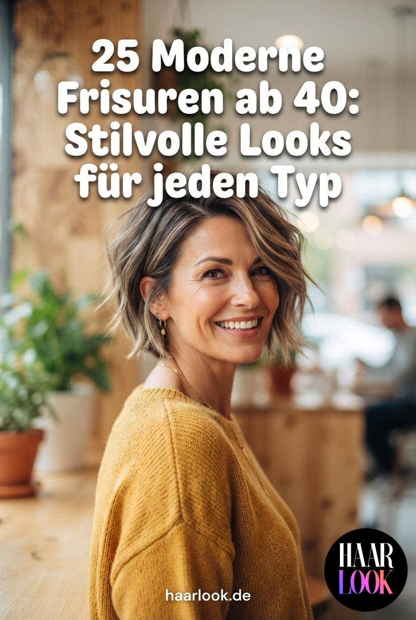 25 Moderne Frisuren ab 40: Stilvolle Looks für jeden Typ