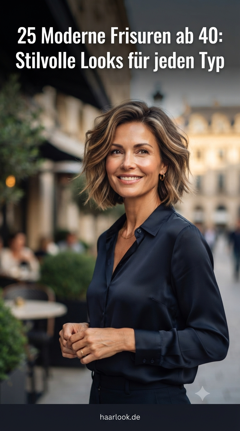 25 Moderne Frisuren ab 40: Stilvolle Looks für jeden Typ