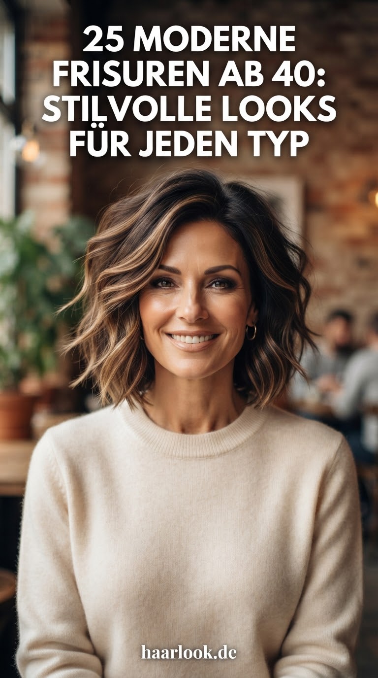 25 Moderne Frisuren ab 40: Stilvolle Looks für jeden Typ