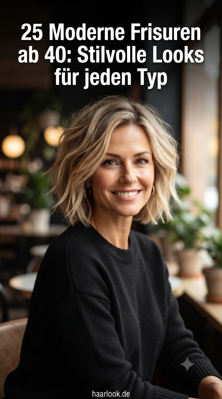 25 Moderne Frisuren ab 40: Stilvolle Looks für jeden Typ