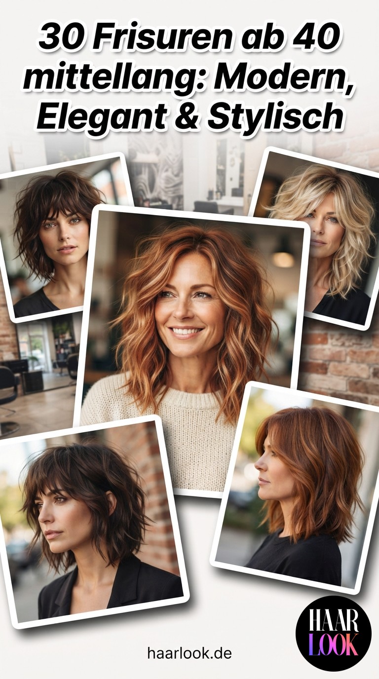 30 Frisuren ab 40 mittellang: Modern, Elegant & Stylisch