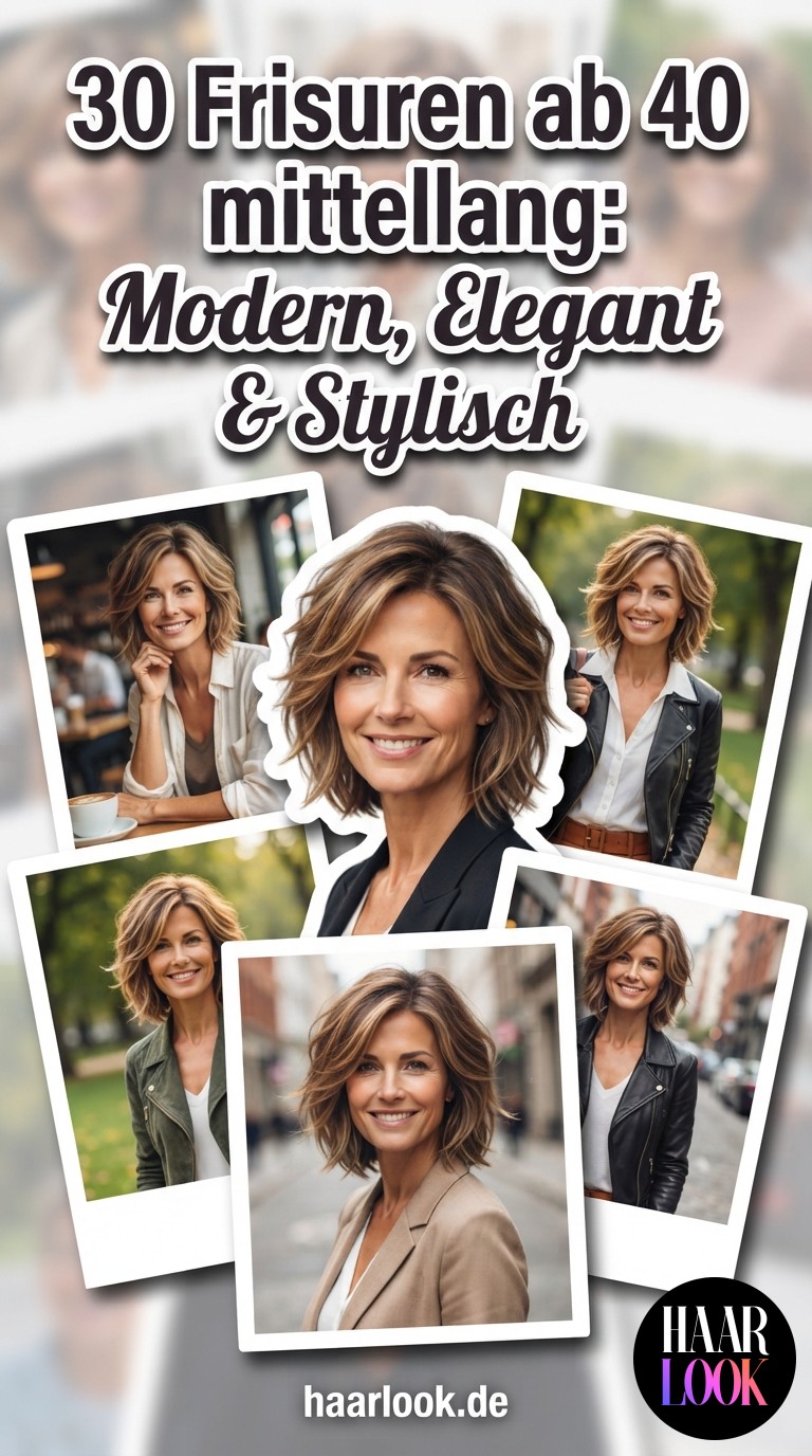 30 Frisuren ab 40 mittellang: Modern, Elegant & Stylisch