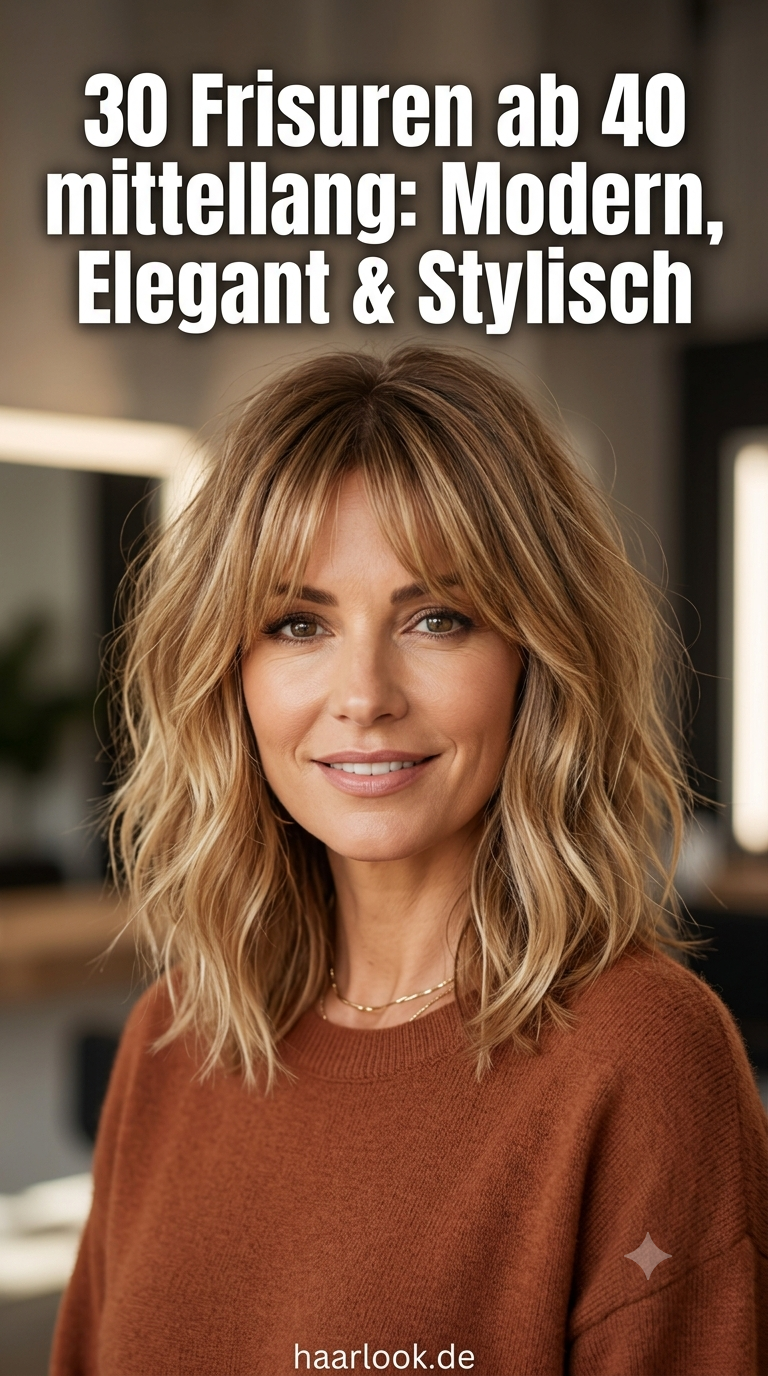 30 Frisuren ab 40 mittellang: Modern, Elegant & Stylisch