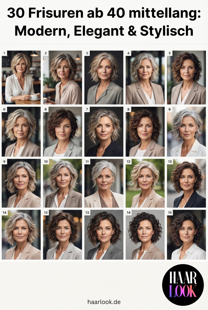 30 Frisuren ab 40 mittellang: Modern, Elegant & Stylisch