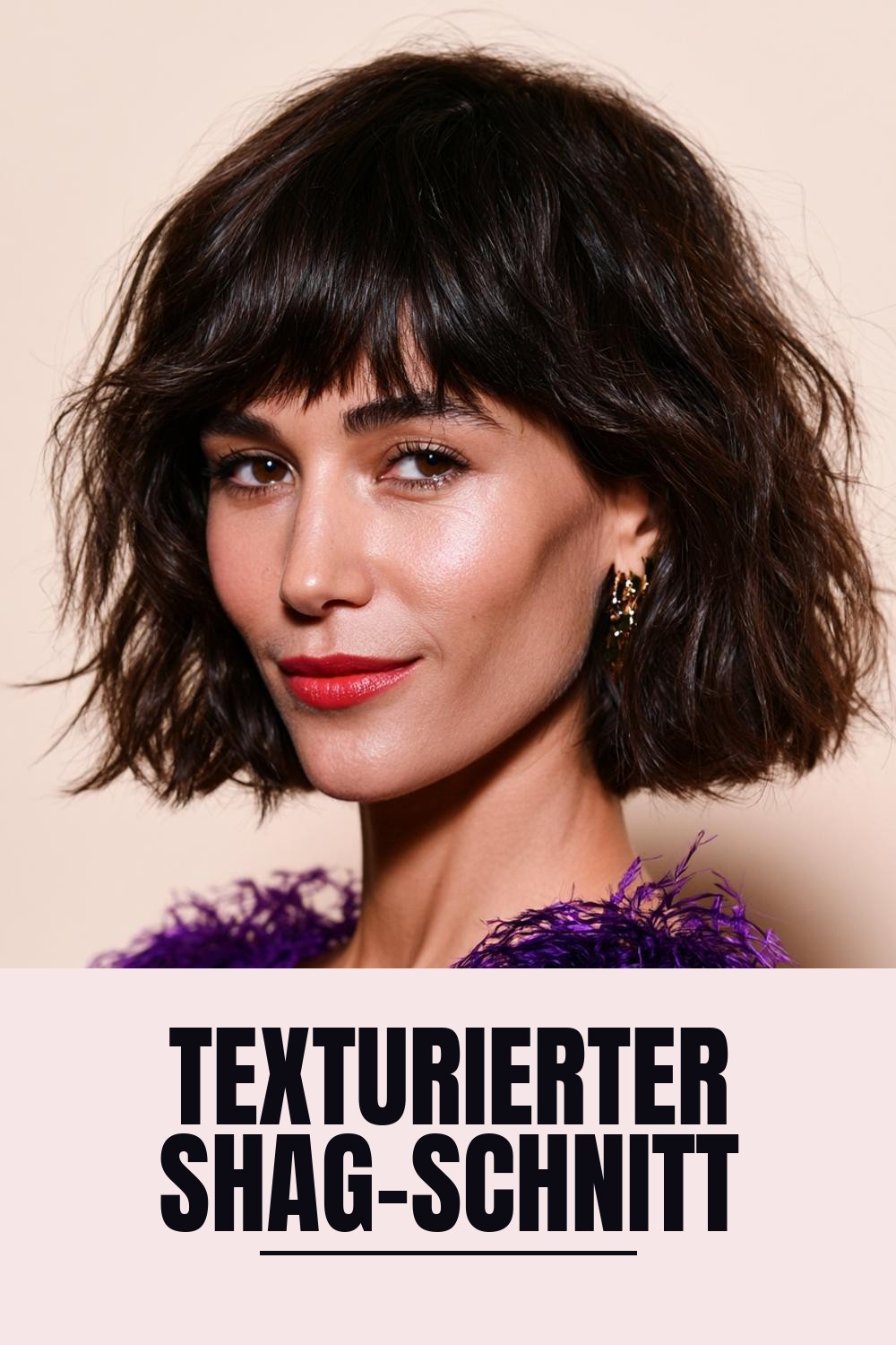 Texturierter Shag-Schnitt