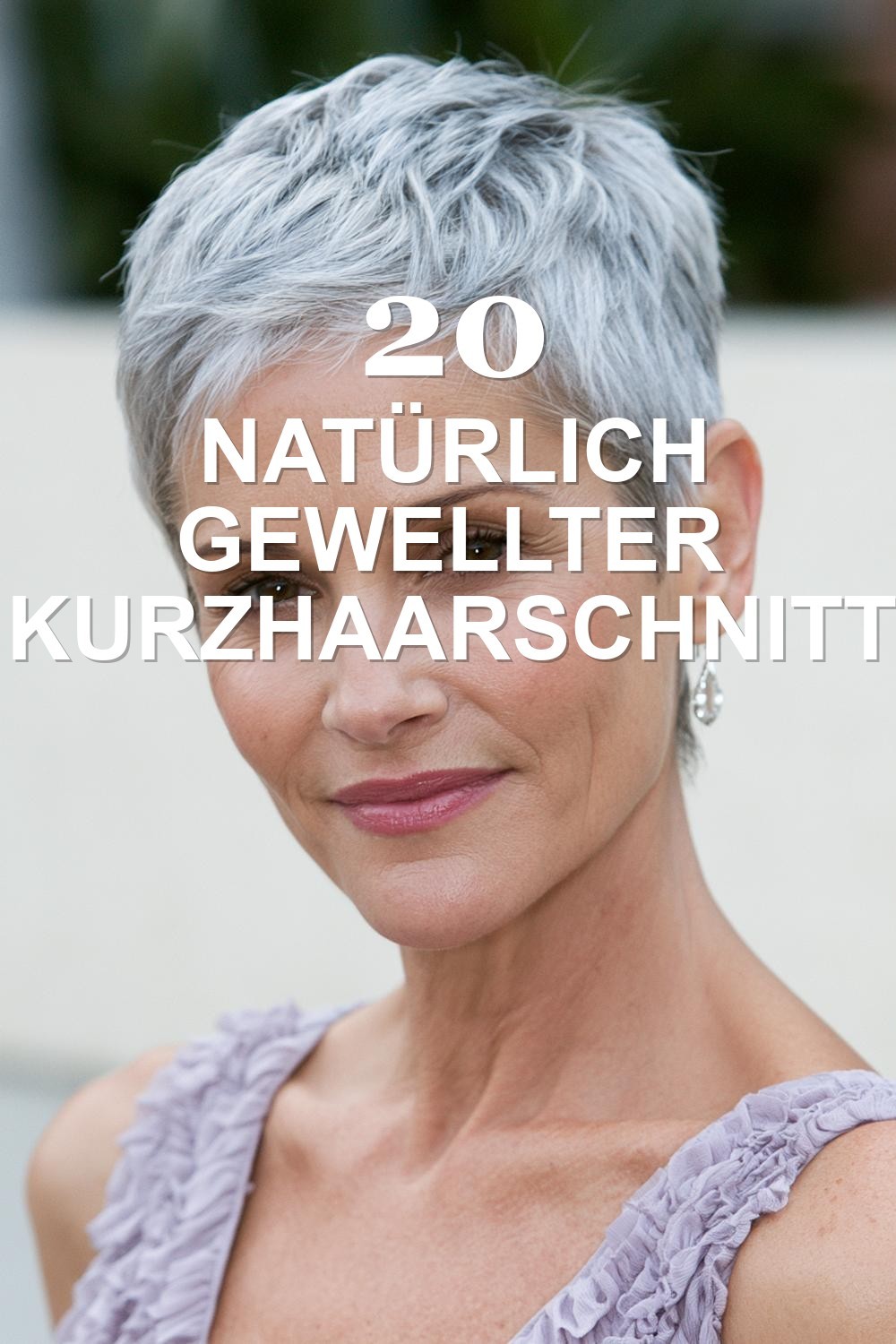 Natürlich gewellter Kurzhaarschnitt