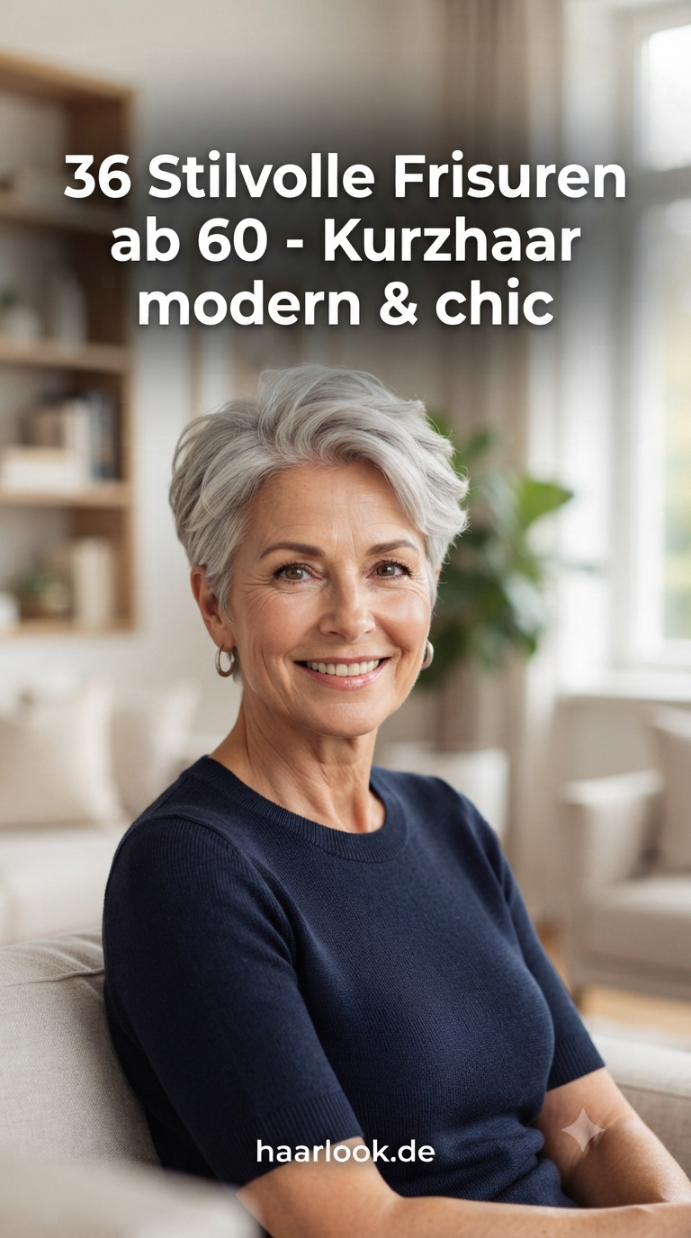 36 Stilvolle Frisuren ab 60 - Kurzhaar modern & chic