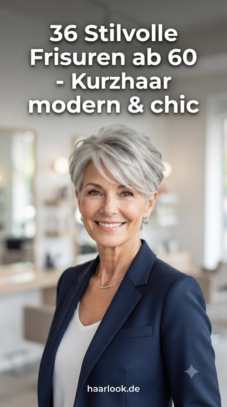 36 Stilvolle Frisuren ab 60 - Kurzhaar modern & chic