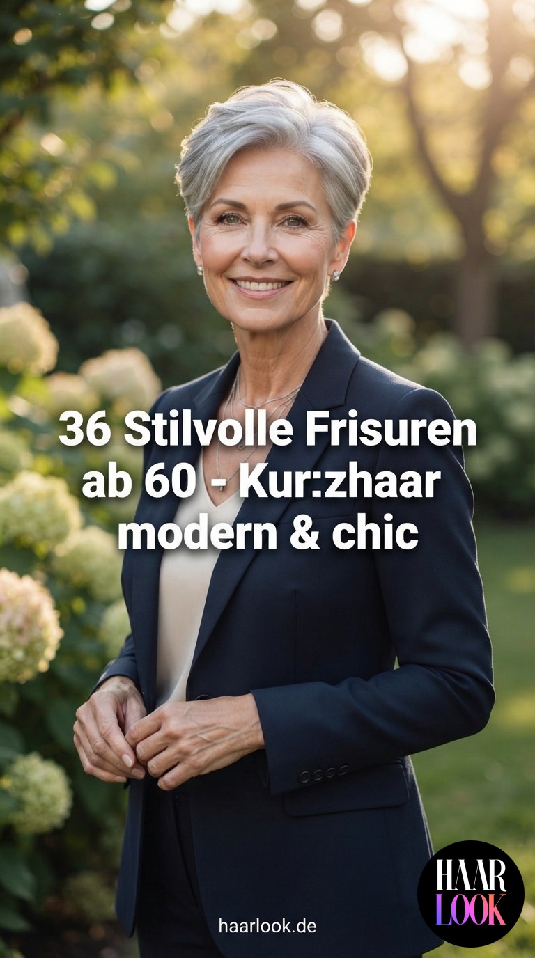 36 Stilvolle Frisuren ab 60 - Kurzhaar modern & chic
