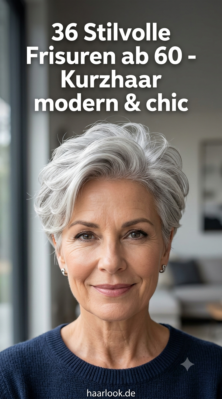 36 Stilvolle Frisuren ab 60 - Kurzhaar modern & chic