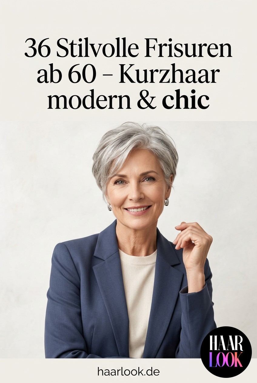36 Stilvolle Frisuren ab 60 - Kurzhaar modern & chic