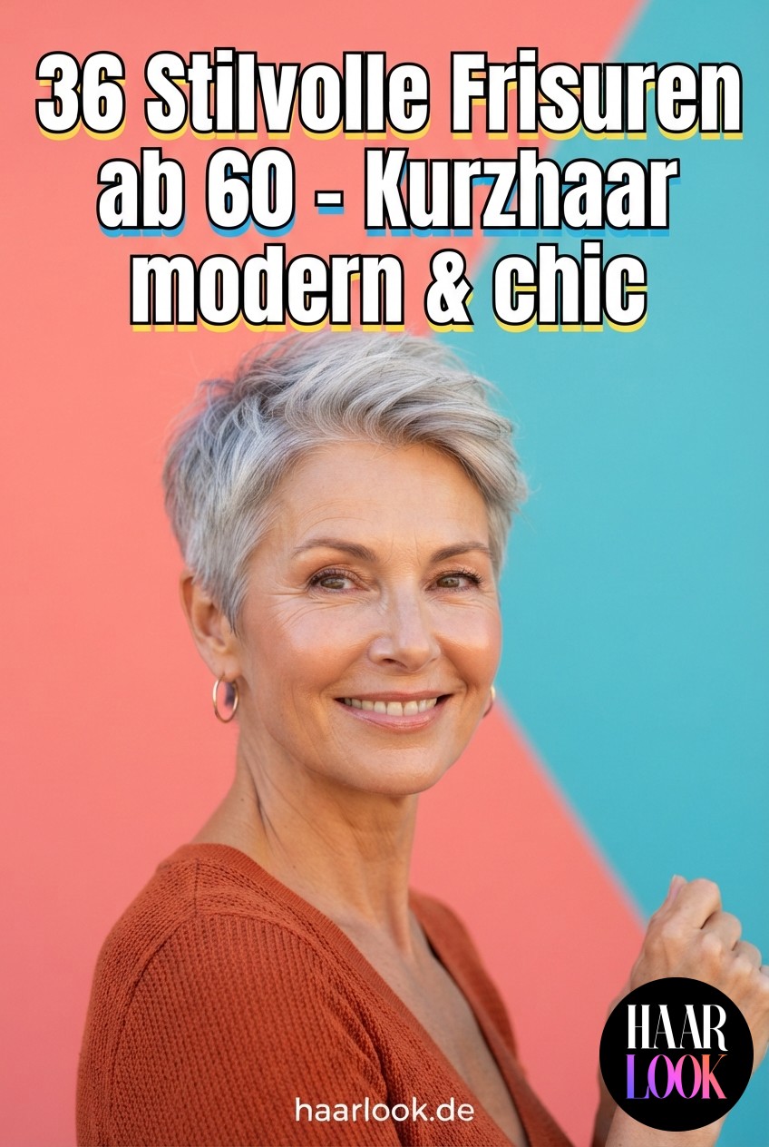 36 Stilvolle Frisuren ab 60 - Kurzhaar modern & chic