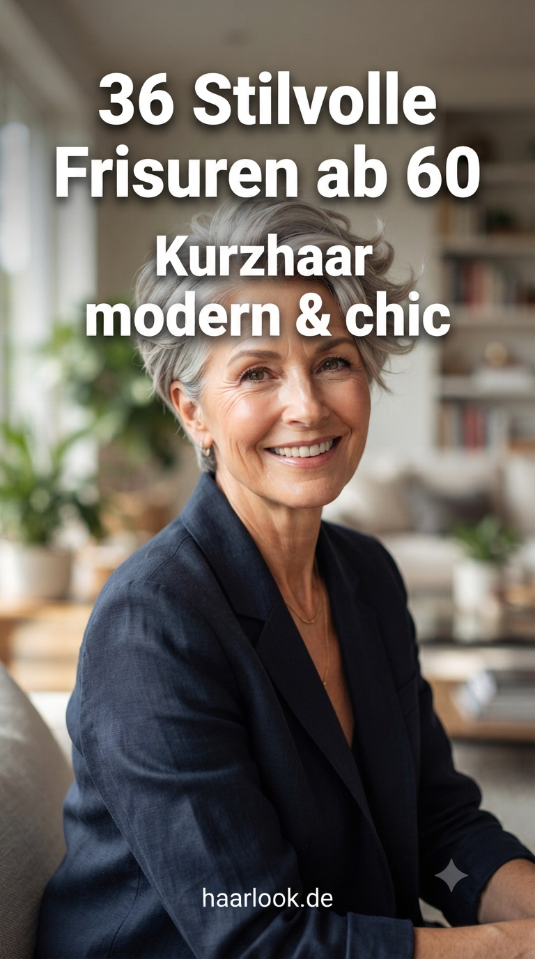 36 Stilvolle Frisuren ab 60 - Kurzhaar modern & chic