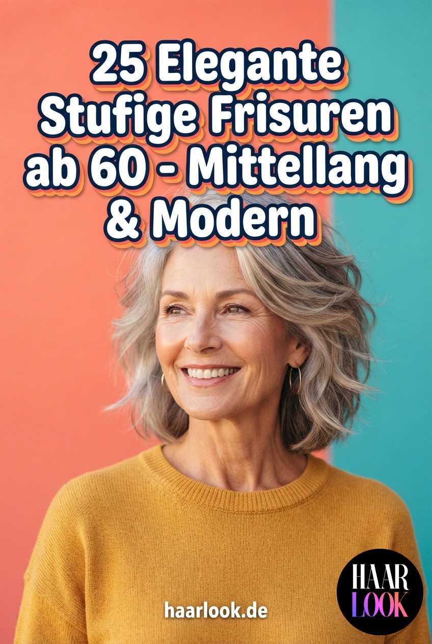 25 Elegante Stufige Frisuren ab 60 - Mittellang & Modern