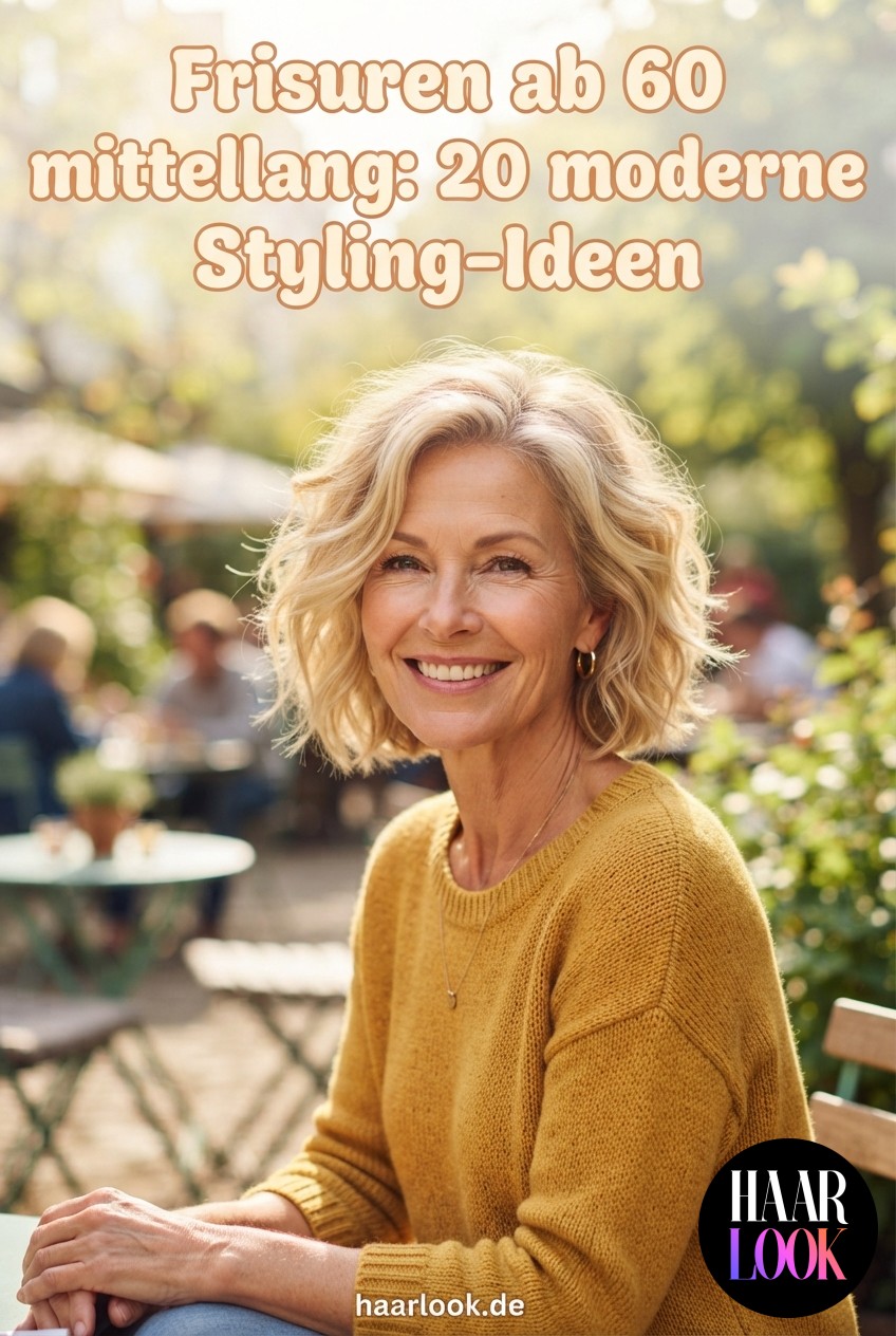 Frisuren ab 60 mittellang: 20 moderne Styling-Ideen