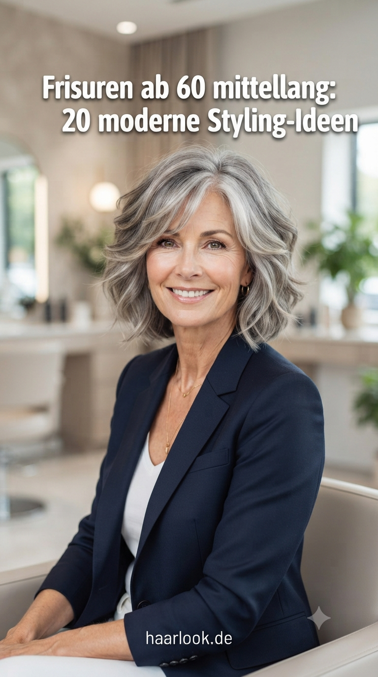 Frisuren ab 60 mittellang: 20 moderne Styling-Ideen