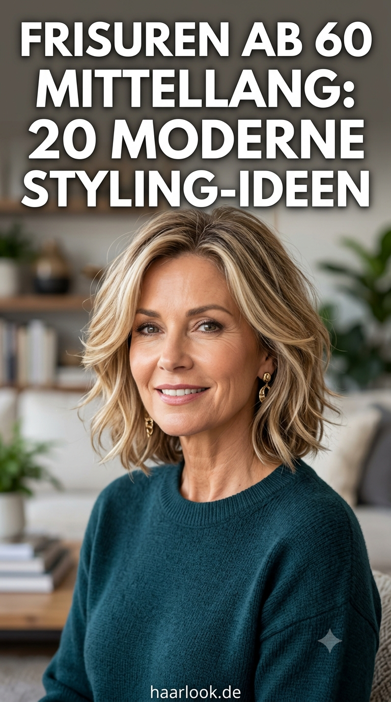 Frisuren ab 60 mittellang: 20 moderne Styling-Ideen
