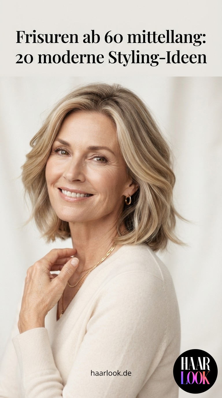 Frisuren ab 60 mittellang: 20 moderne Styling-Ideen