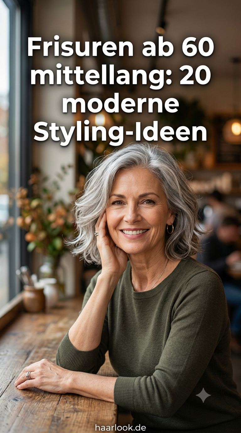 Frisuren ab 60 mittellang: 20 moderne Styling-Ideen