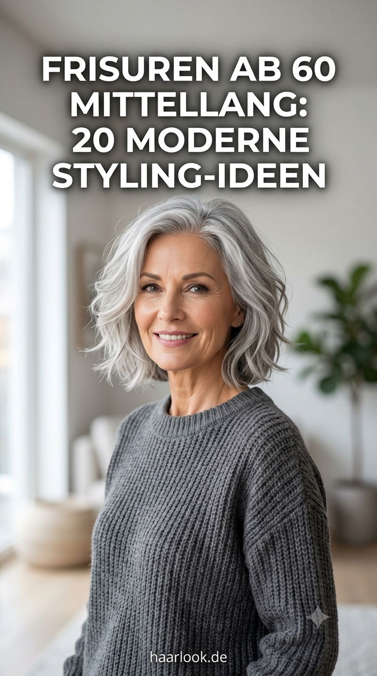 Frisuren ab 60 mittellang: 20 moderne Styling-Ideen