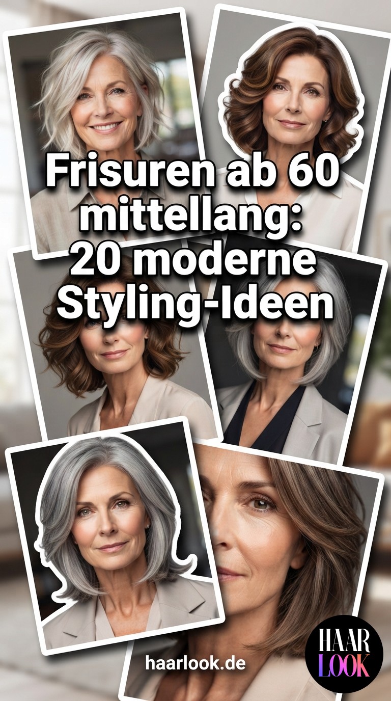 Frisuren ab 60 mittellang: 20 moderne Styling-Ideen